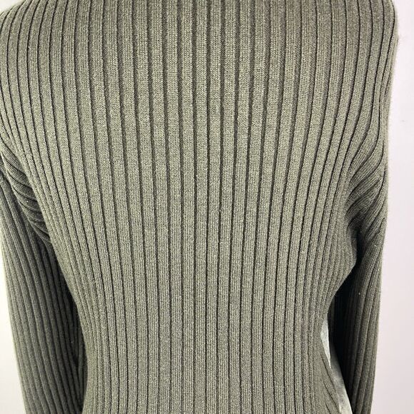 Vintage Suede Silk Wool Jacket Cardigan Jacket L Olive Green Y2K Bella Swan - Picture 6 of 14